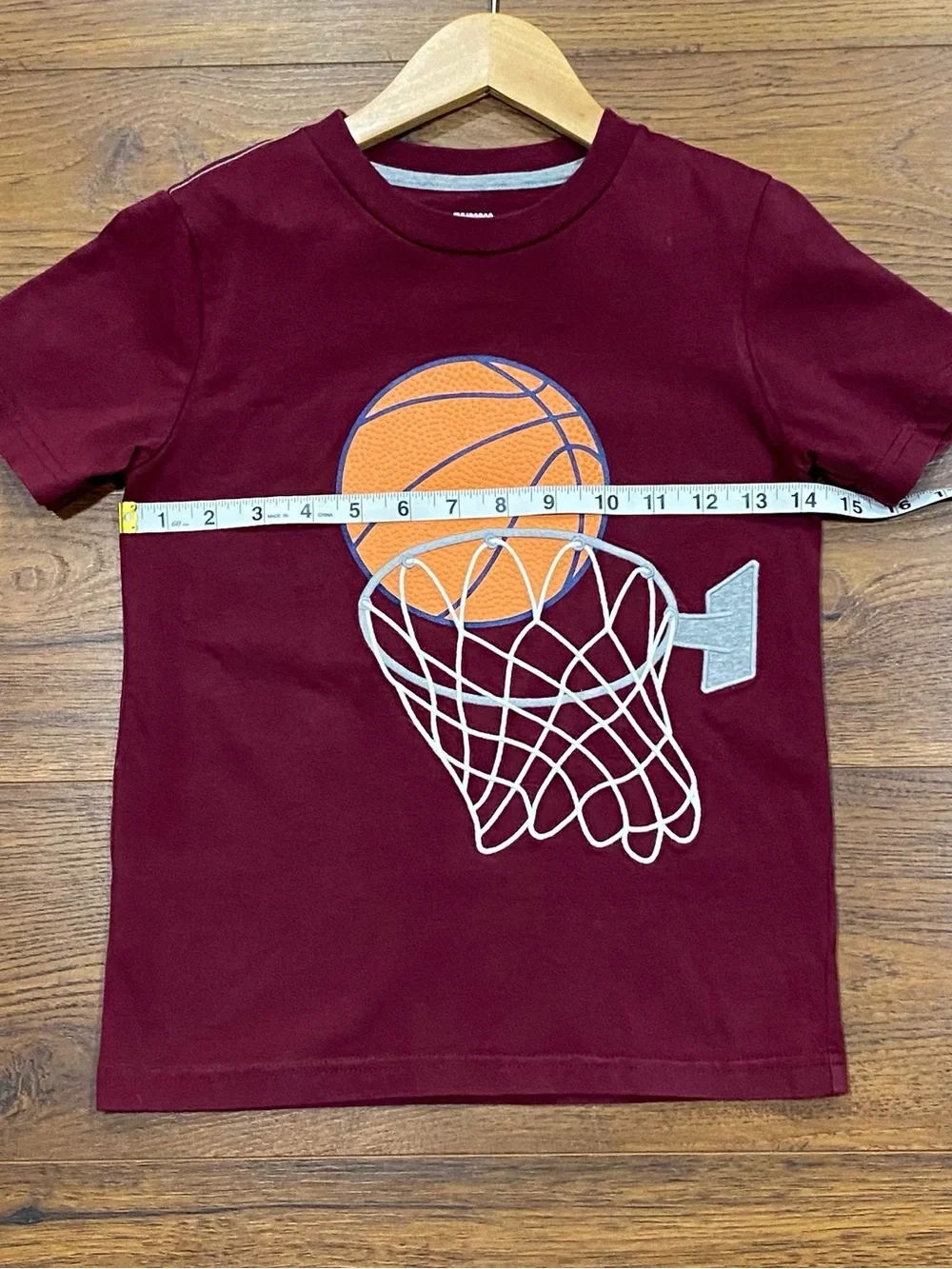 Gymboree Boys ‘Classroom Cutie’ Burgundy and Gray Basketball Short Set Size 7